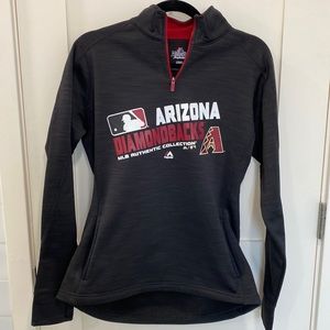 NWOT Majestic MLB Authentic Collection Arizona Diamondbacks Quarter Zip Pullover